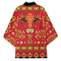 Papua Batik Motif Kimono Papua Spirit Red Version LT05 - Polynesian Pride