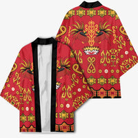 Papua Batik Motif Kimono Papua Spirit Red Version LT05 - Polynesian Pride
