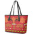Papua Batik Motif Leather Tote Bag Papua Spirit Red Version - Polynesian Pride