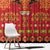 Papua Batik Motif Window Curtain Papua Spirit Red Version - Polynesian Pride