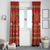 Papua Batik Motif Window Curtain Papua Spirit Red Version - Polynesian Pride
