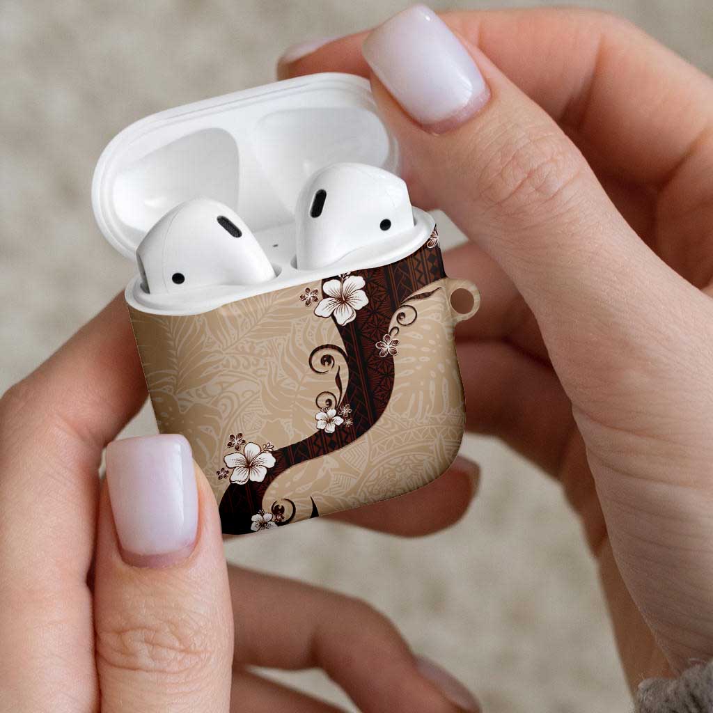 Polynesia Hibiscus AirPods Case Cameo Curve Motif - Polynesian Pride
