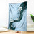 Polynesia Hibiscus Blanket Sky Blue Curve Motif - Polynesian Pride