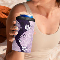 Polynesia Hibiscus 4 in 1 Can Cooler Tumbler Thistle Curve Motif - Polynesian Pride