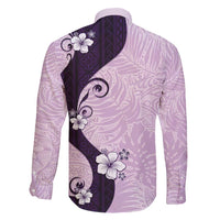 Polynesia Hibiscus Family Matching Mermaid Dress and Hawaiian Shirt Thistle Curve Motif - Polynesian Pride