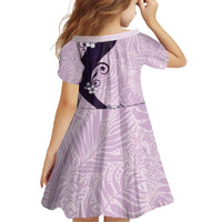 Polynesia Hibiscus Family Matching Short Sleeve Bodycon Dress and Hawaiian Shirt Thistle Curve Motif - Polynesian Pride