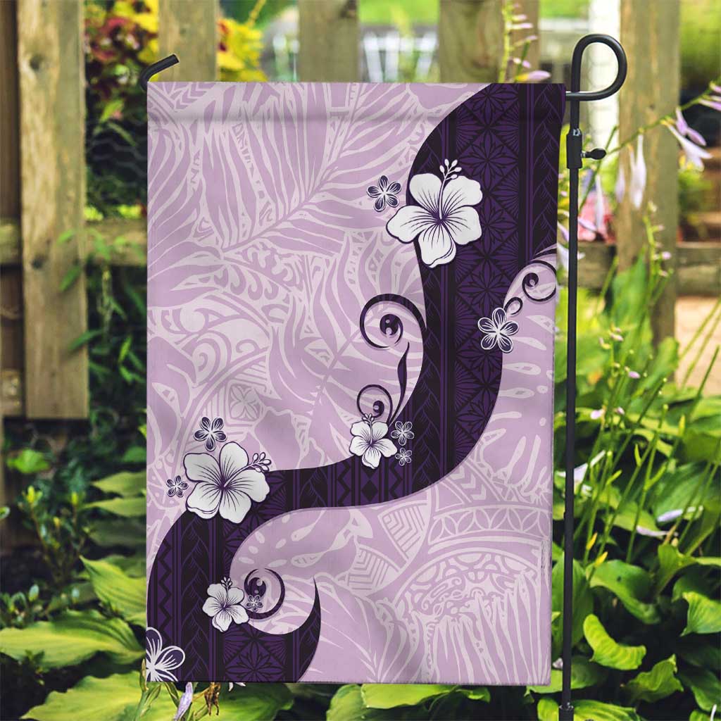 Polynesia Hibiscus Garden Flag Thistle Curve Motif - Polynesian Pride