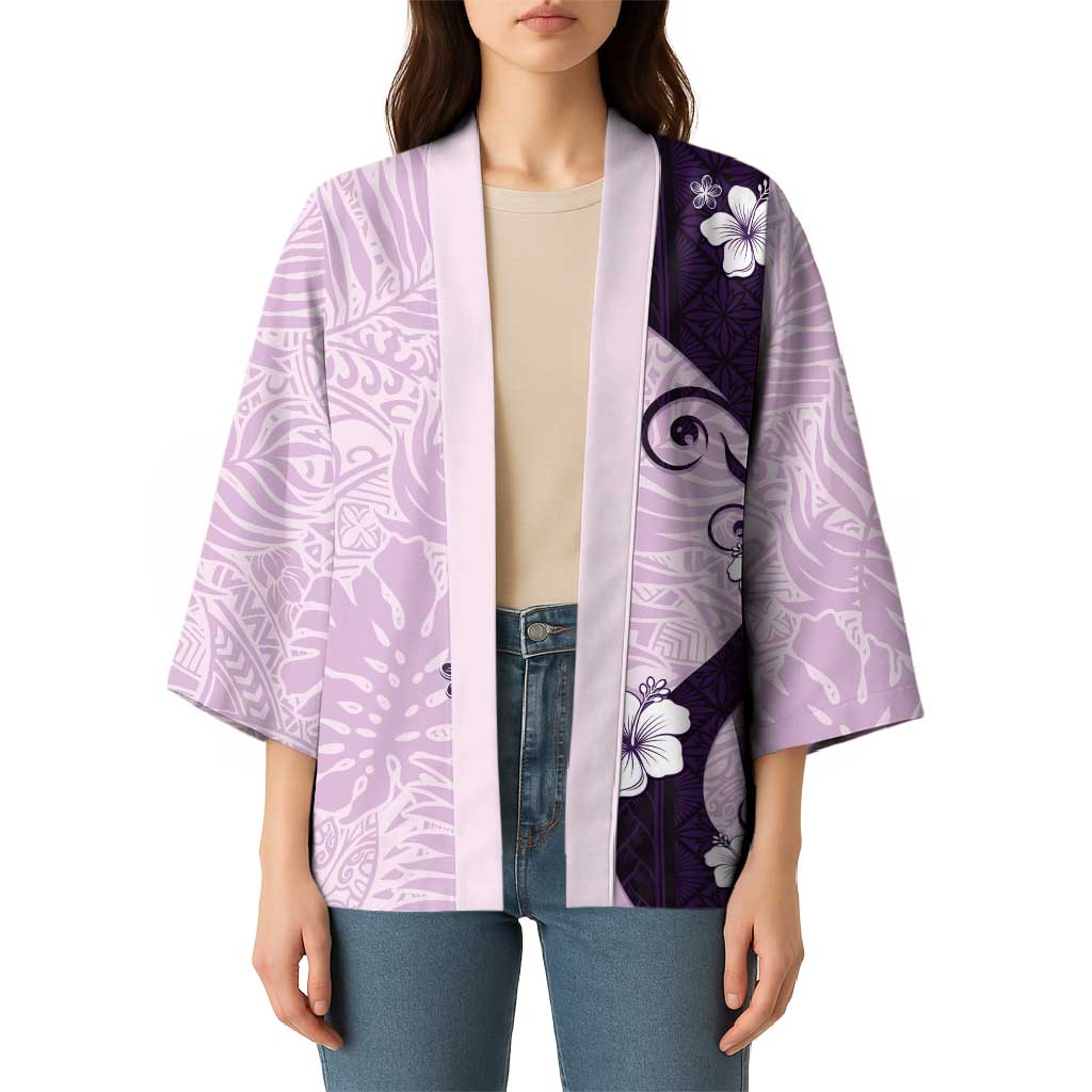 Polynesia Hibiscus Kimono Thistle Curve Motif LT05 - Polynesian Pride