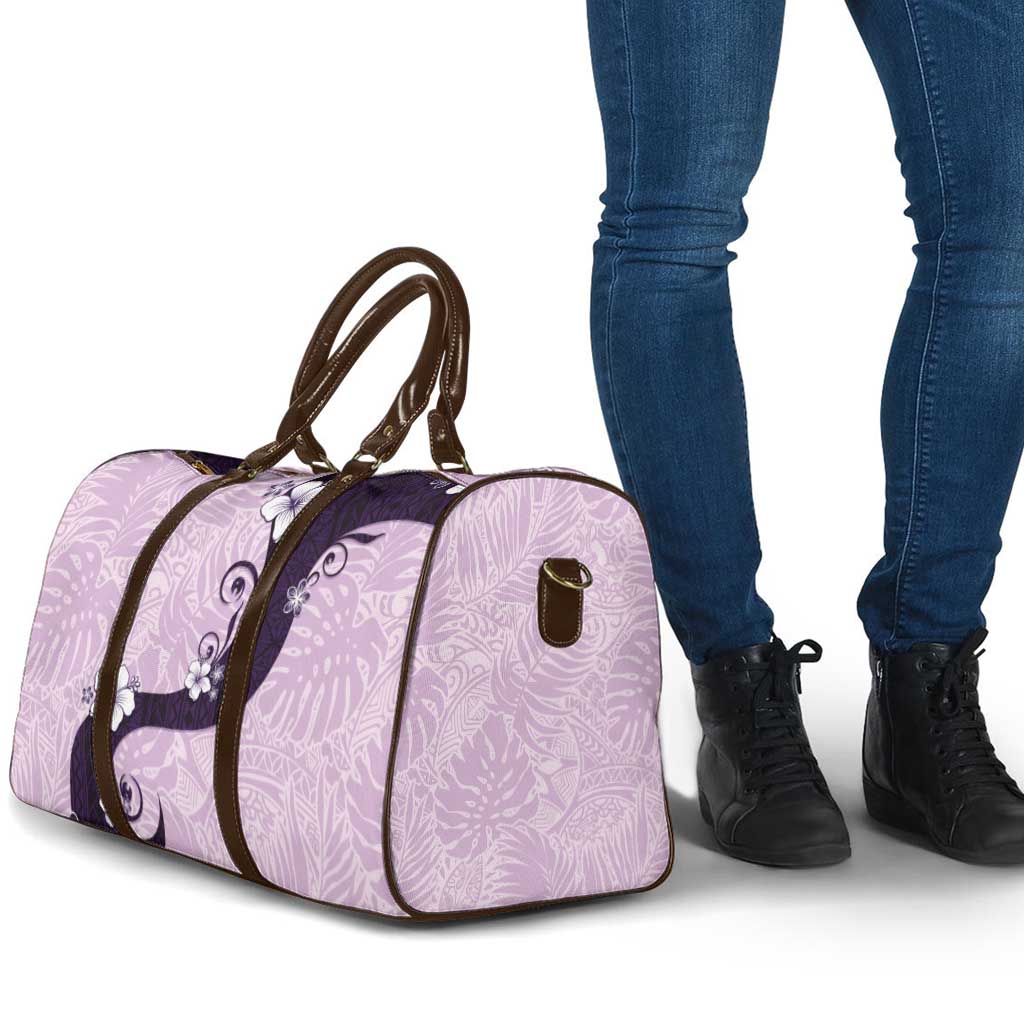 Polynesia Hibiscus Travel Bag Thistle Curve Motif - Polynesian Pride