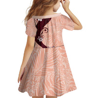 Polynesia Hibiscus Family Matching Summer Maxi Dress and Hawaiian Shirt Rose Bud Curve Motif - Polynesian Pride
