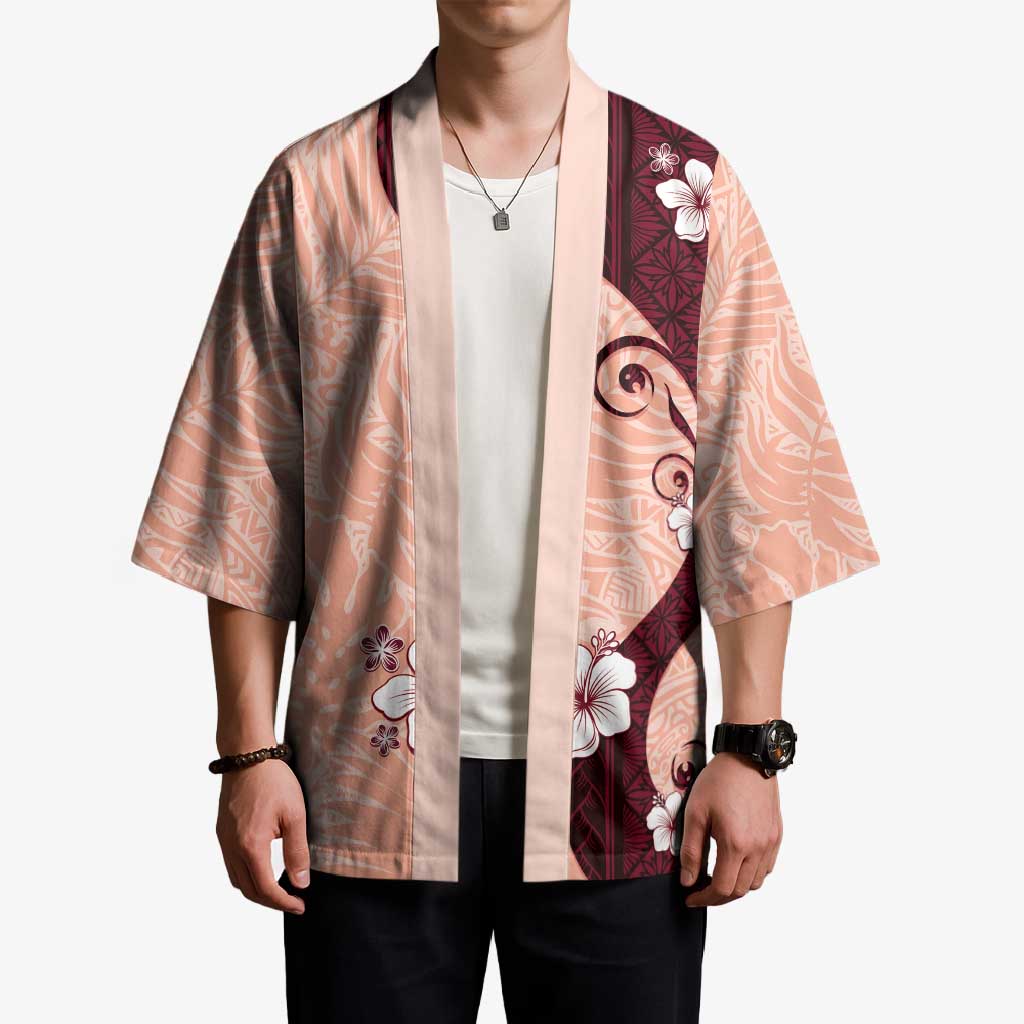 Polynesia Hibiscus Kimono Rose Bud Curve Motif LT05 - Polynesian Pride