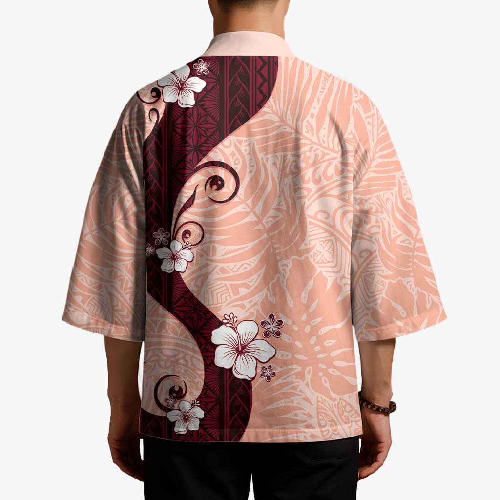 Polynesia Hibiscus Kimono Rose Bud Curve Motif LT05 - Polynesian Pride
