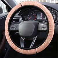 Polynesia Hibiscus Steering Wheel Cover Rose Bud Curve Motif - Polynesian Pride