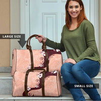 Polynesia Hibiscus Travel Bag Rose Bud Curve Motif - Polynesian Pride