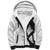 Polynesia Hibiscus Sherpa Hoodie White Curve Motif - Polynesian Pride