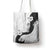 Polynesia Hibiscus Tote Bag White Curve Motif - Polynesian Pride