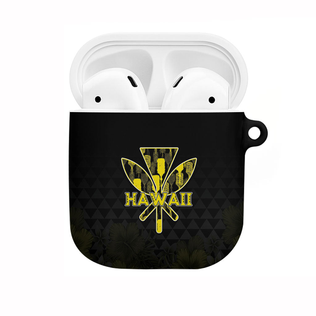Aloha Hawaii Kahili AirPods Case Kanaka Maoli With Kakau Pattern