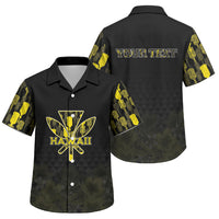 Personalised Aloha Hawaii Kahili Family Matching Off Shoulder Maxi Dress and Hawaiian Shirt Kanaka Maoli With Kakau Pattern