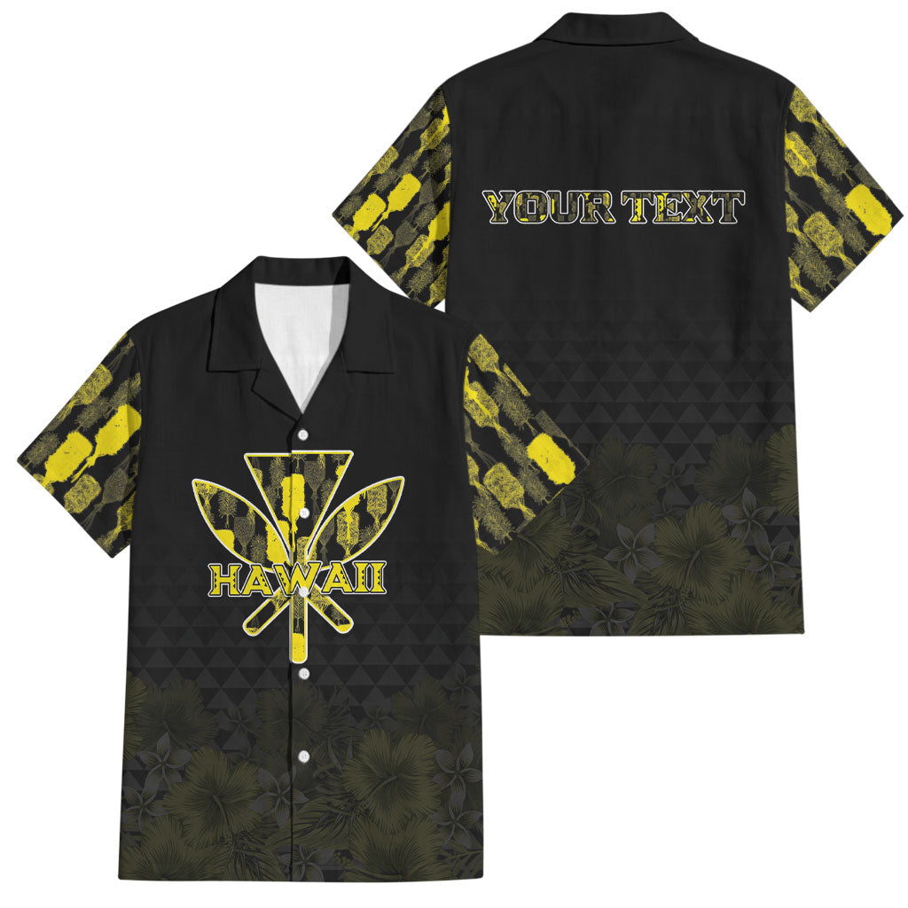 Personalised Aloha Hawaii Kahili Family Matching Summer Maxi Dress and Hawaiian Shirt Kanaka Maoli With Kakau Pattern
