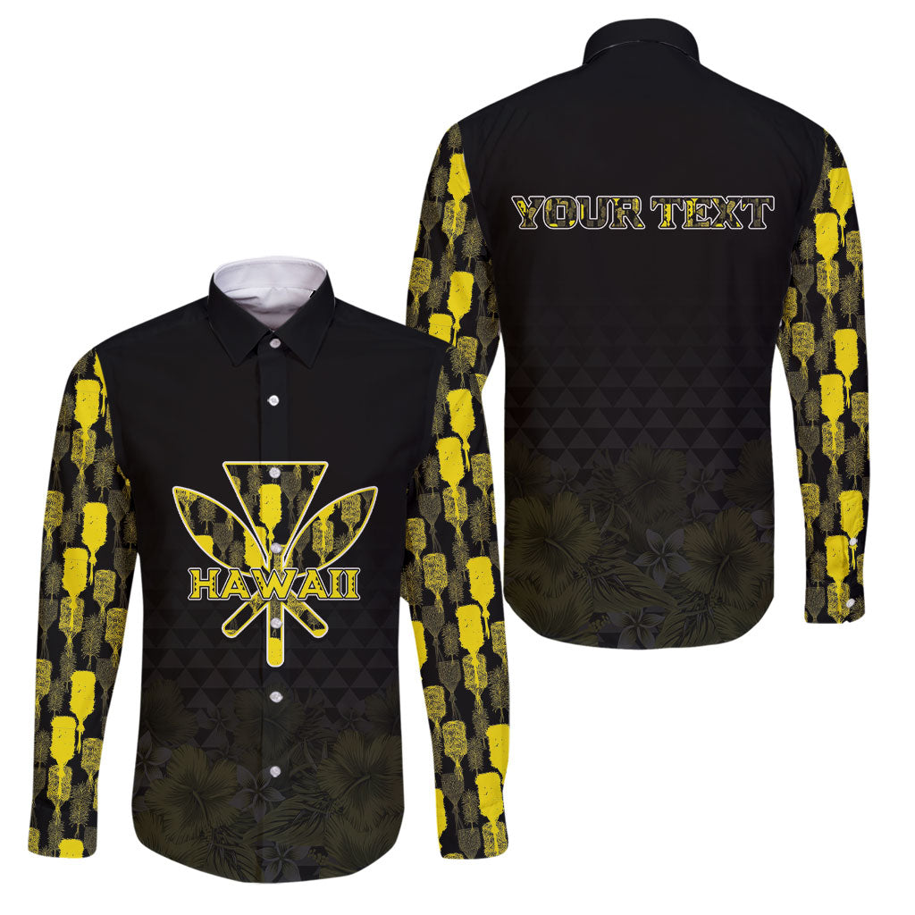 Personalised Aloha Hawaii Kahili Family Matching Tank Maxi Dress and Hawaiian Shirt Kanaka Maoli With Kakau Pattern