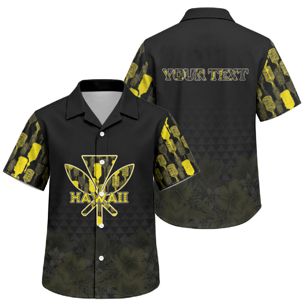 Personalised Aloha Hawaii Kahili Family Matching Tank Maxi Dress and Hawaiian Shirt Kanaka Maoli With Kakau Pattern