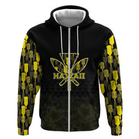 Personalised Aloha Hawaii Kahili Hoodie Kanaka Maoli With Kakau Pattern