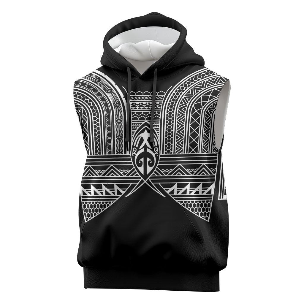 Philippines Igorot Tribal Inspired Sleeveless Hoodie Black Version