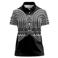 Philippines Igorot Tribal Inspired Women Polo Shirt Black Version