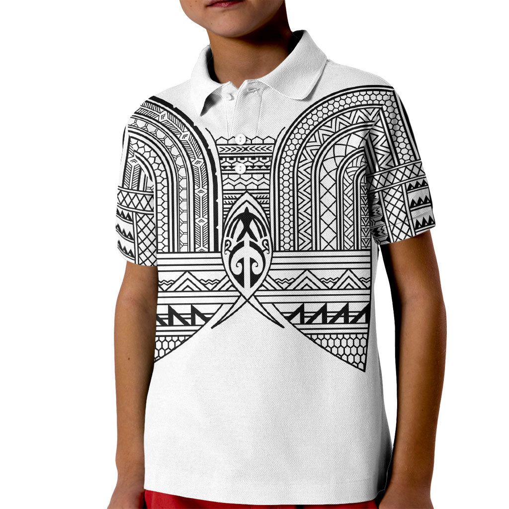 Philippines Igorot Tribal Inspired Kid Polo Shirt White Version