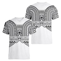 Philippines Igorot Tribal Inspired Women V-Neck T-Shirt White Version