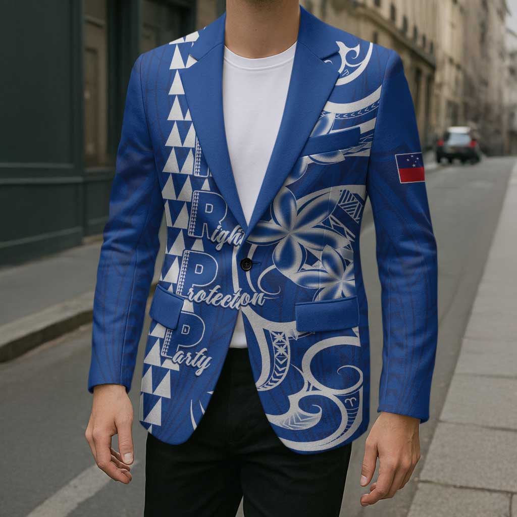 Samoa HRPP Party Blazer Polynesian Pattern - Polynesian Pride
