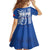 Samoa HRPP Party Family Matching Off The Shoulder Long Sleeve Dress and Hawaiian Shirt Polynesian Pattern - Polynesian Pride