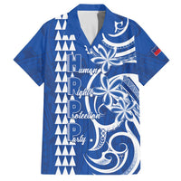 Samoa HRPP Party Family Matching Off The Shoulder Long Sleeve Dress and Hawaiian Shirt Polynesian Pattern - Polynesian Pride