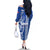 Samoa HRPP Party Family Matching Off The Shoulder Long Sleeve Dress and Hawaiian Shirt Polynesian Pattern - Polynesian Pride