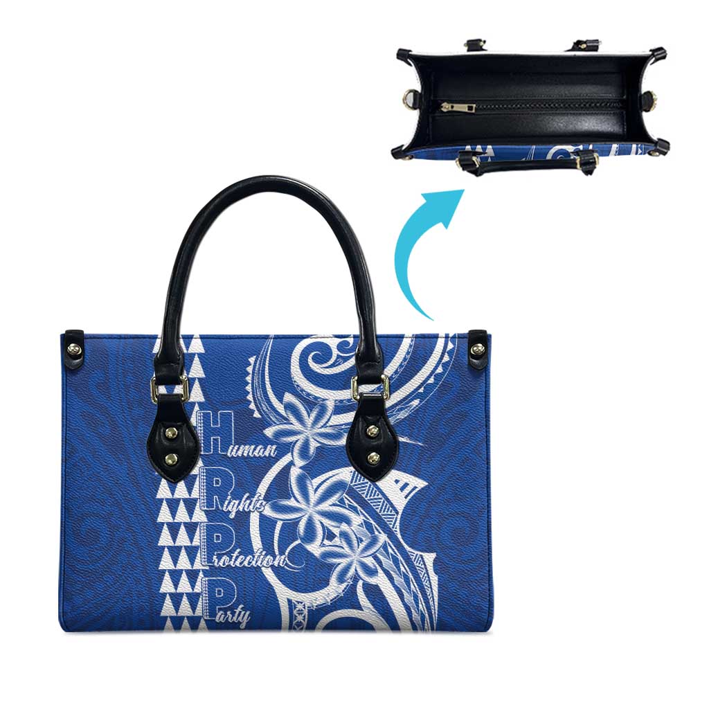 Samoa HRPP Party Leather Bag Polynesian Pattern - Polynesian Pride