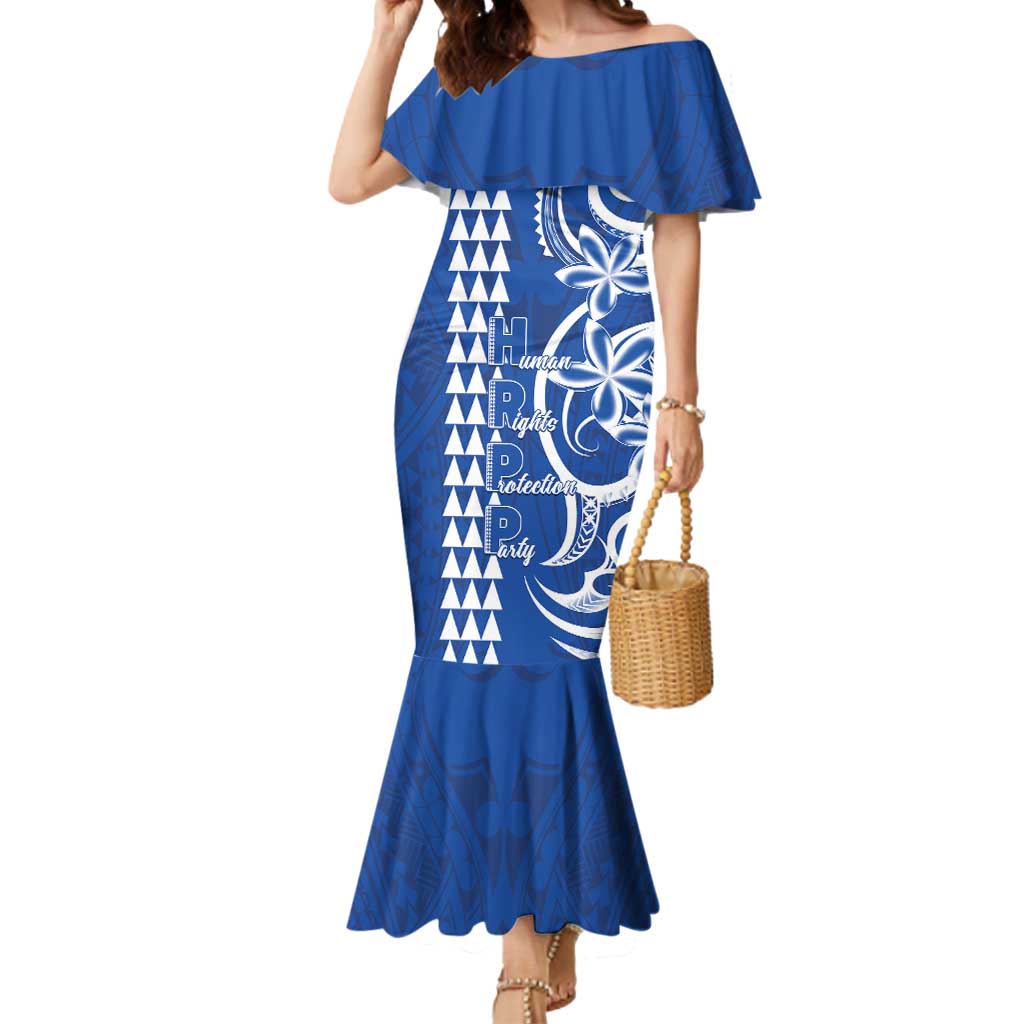 Samoa HRPP Party Mermaid Dress Polynesian Pattern - Polynesian Pride