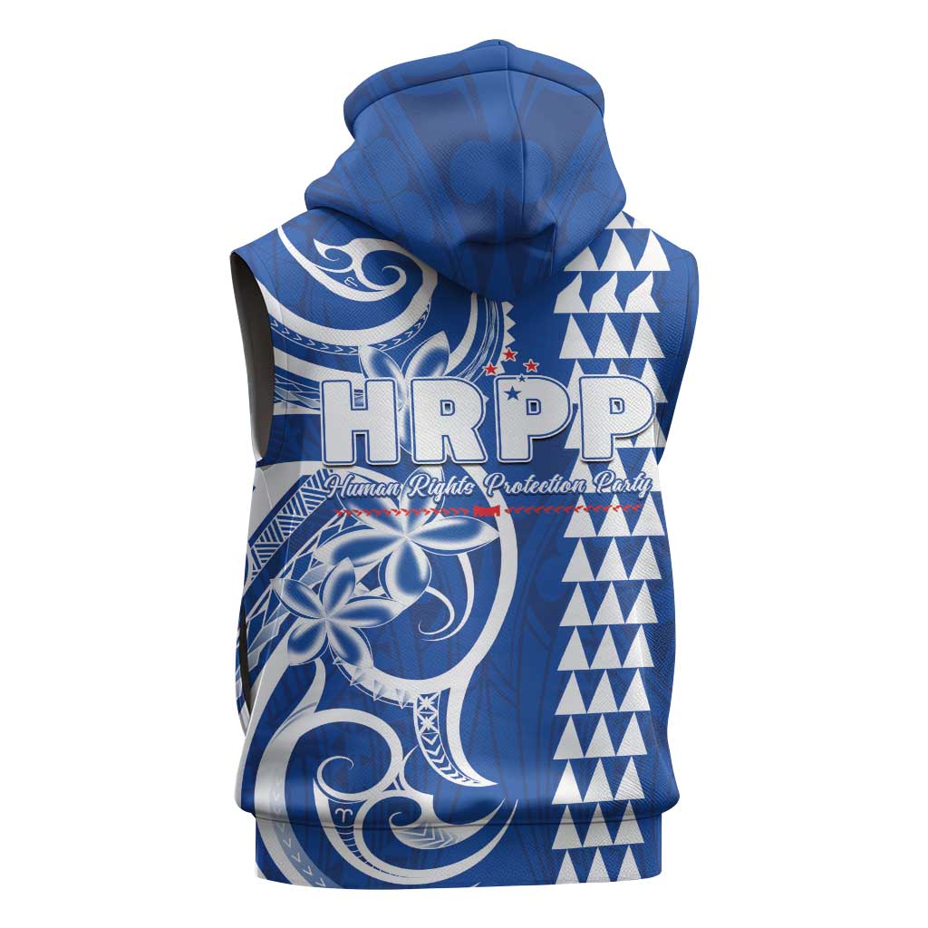 Samoa HRPP Party Sleeveless Zip Hoodie Polynesian Pattern - Polynesian Pride
