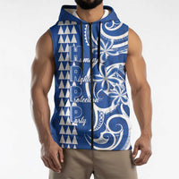 Samoa HRPP Party Sleeveless Zip Hoodie Polynesian Pattern - Polynesian Pride