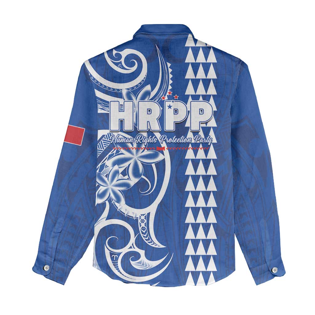 Samoa HRPP Party Women Casual Shirt Polynesian Pattern - Polynesian Pride