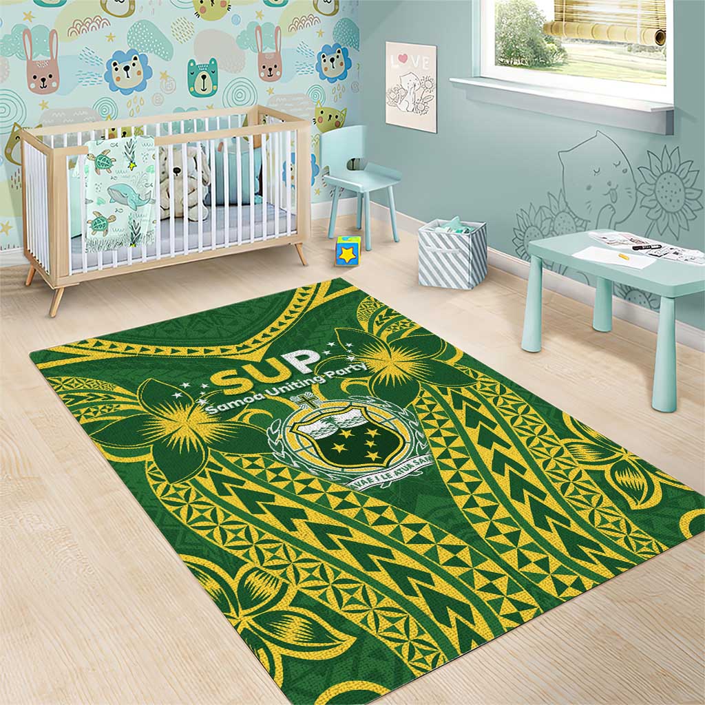 Samoa SUP Area Rug Samoan Coat Of Arms - Polynesian Pride