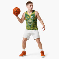 Samoa SUP Basketball Jersey Samoan Coat Of Arms - Polynesian Pride