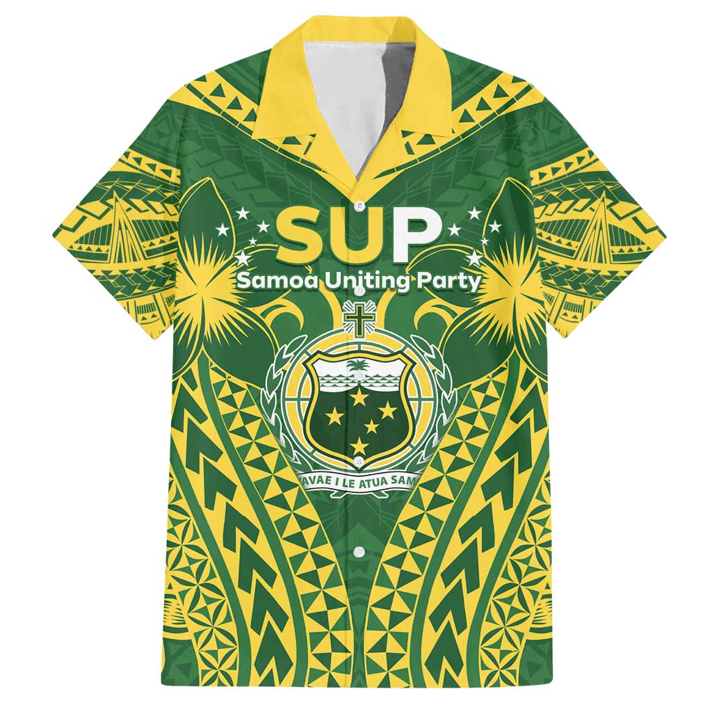 Samoa SUP Family Matching Off Shoulder Maxi Dress and Hawaiian Shirt Samoan Coat Of Arms - Polynesian Pride