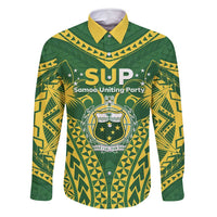 Samoa SUP Family Matching Off Shoulder Short Dress and Hawaiian Shirt Samoan Coat Of Arms - Polynesian Pride