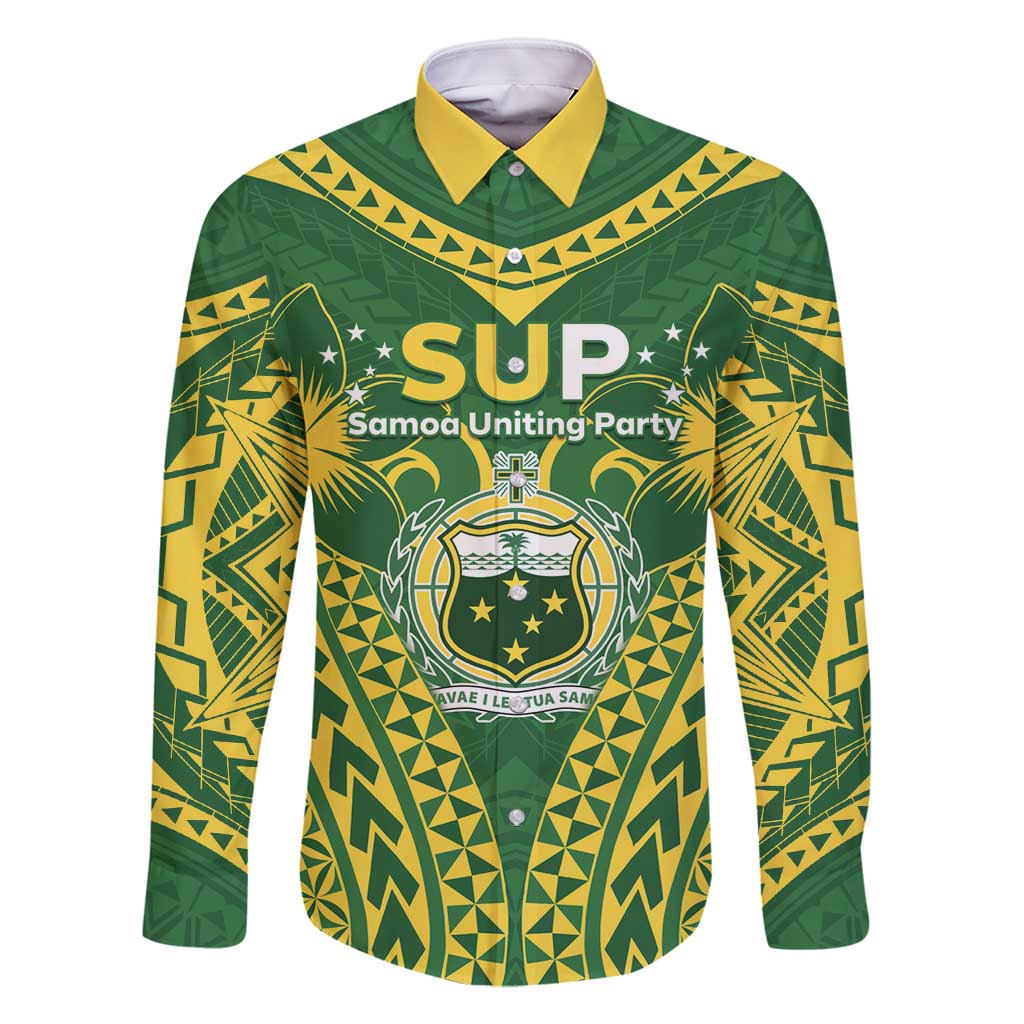 Samoa SUP Family Matching Summer Maxi Dress and Hawaiian Shirt Samoan Coat Of Arms - Polynesian Pride