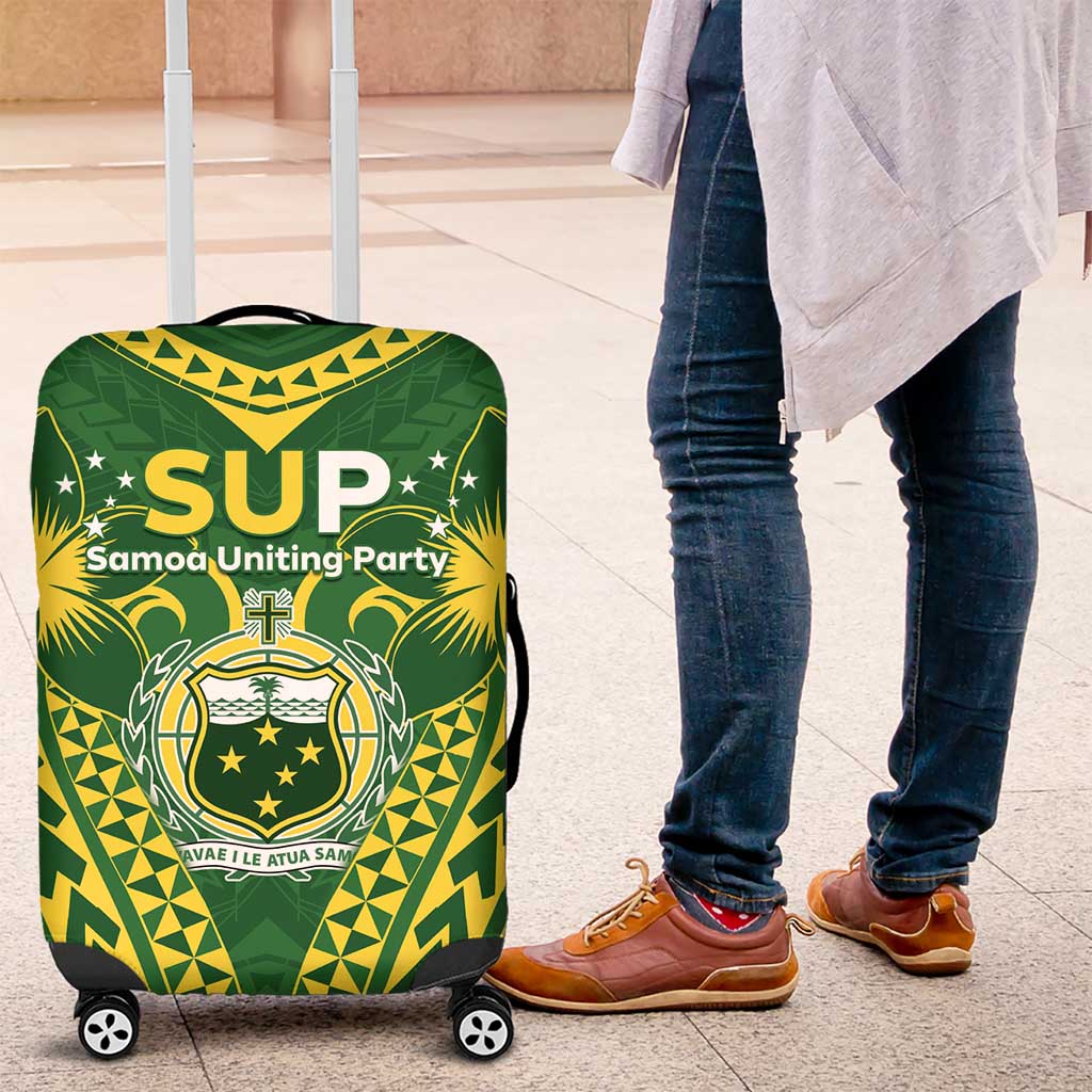 Samoa SUP Luggage Cover Samoan Coat Of Arms - Polynesian Pride