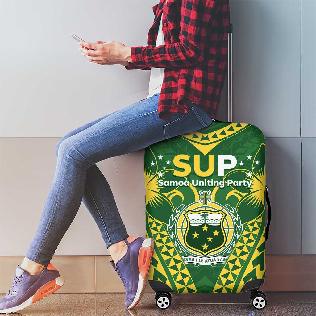 Samoa SUP Luggage Cover Samoan Coat Of Arms - Polynesian Pride