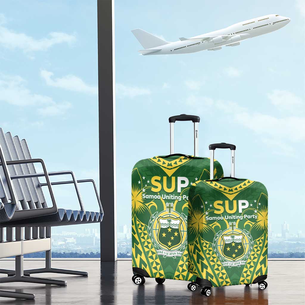Samoa SUP Luggage Cover Samoan Coat Of Arms - Polynesian Pride
