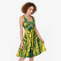 Samoa SUP Midi Dress Samoan Coat Of Arms - Polynesian Pride