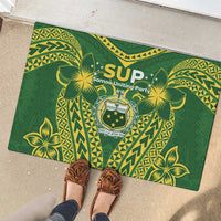 Samoa SUP Rubber Doormat Samoan Coat Of Arms - Polynesian Pride