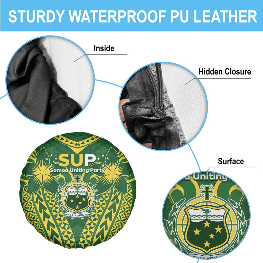 Samoa SUP Spare Tire Cover Samoan Coat Of Arms - Polynesian Pride
